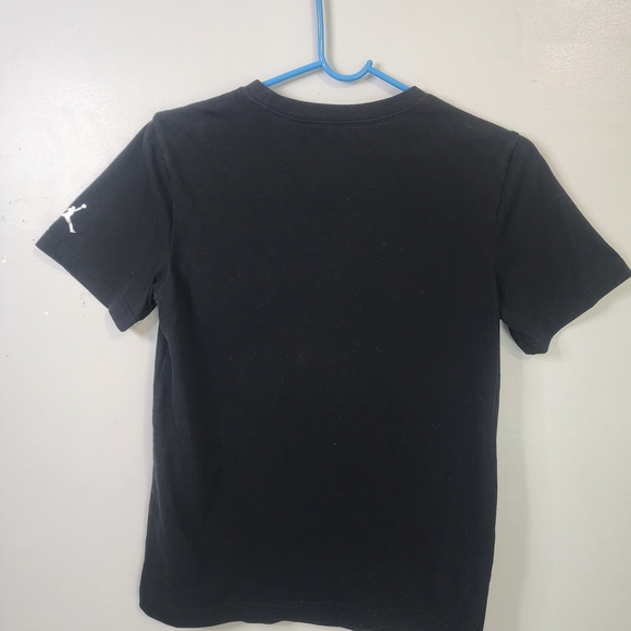 Jordan Black Graphic Tee with Red & White Sneaker Print - Picture 3 of 3